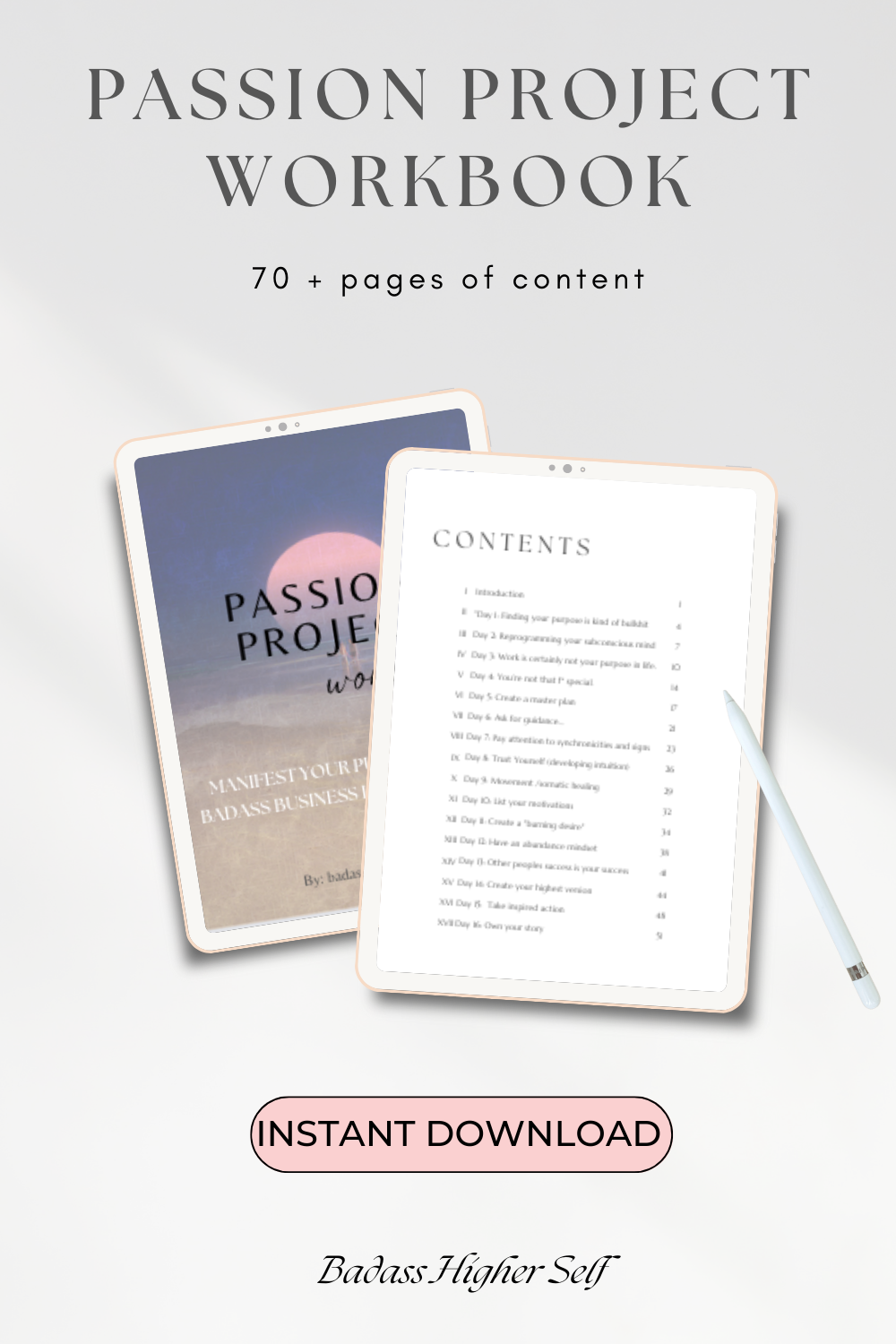 Passion Project Workbook - Manifest your purpose & uncover your divine gifts in 21 days!
